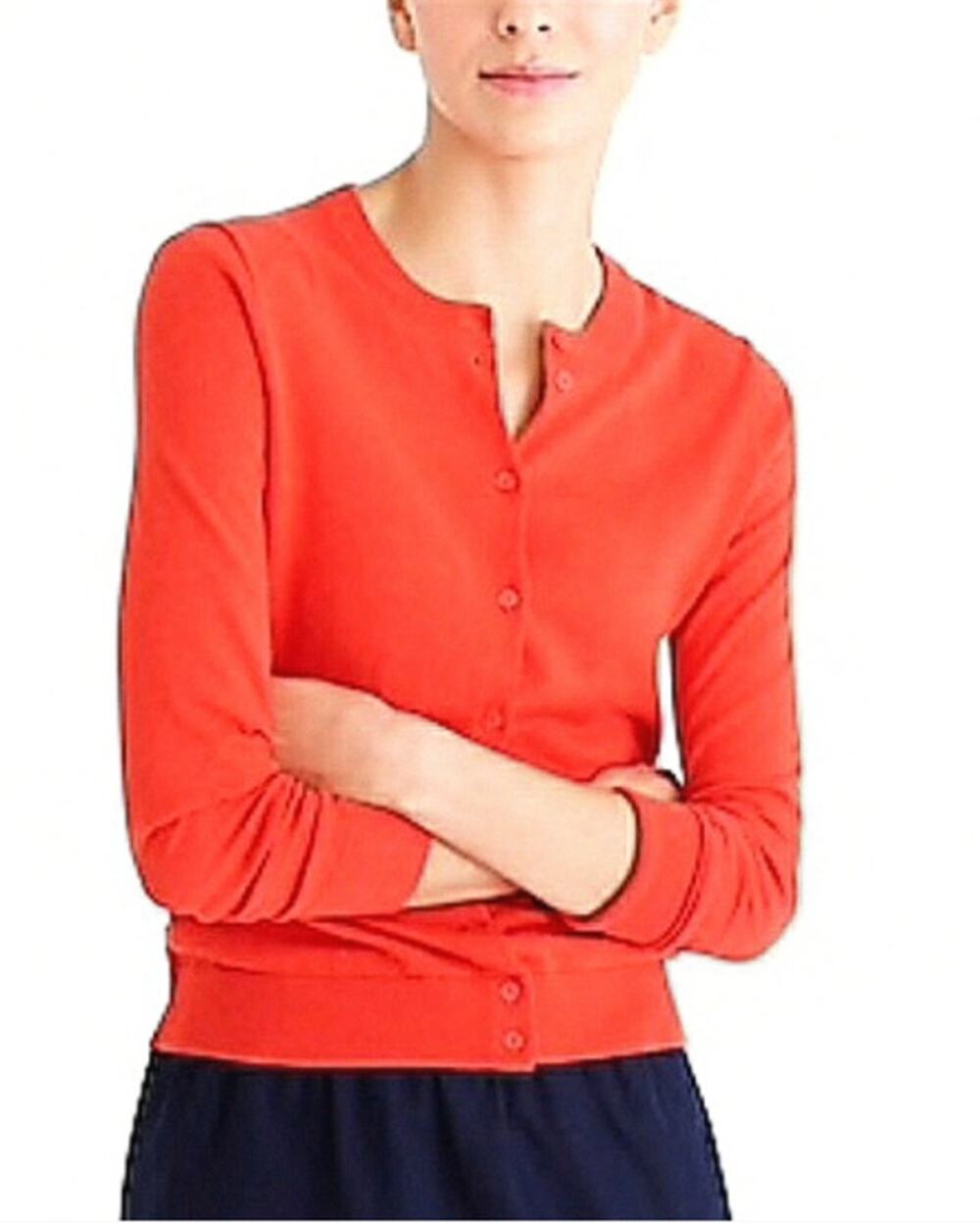 J. Crew Factory Orange Caryn Cardigan Size XL